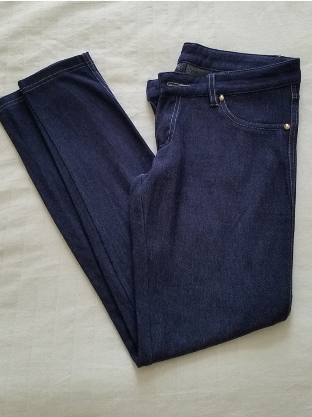 Soft knit Dark Blue Jeggings from Italy